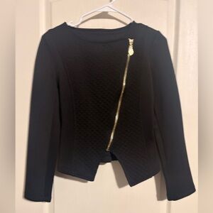 Elegant Black Quilted Women's Jacket